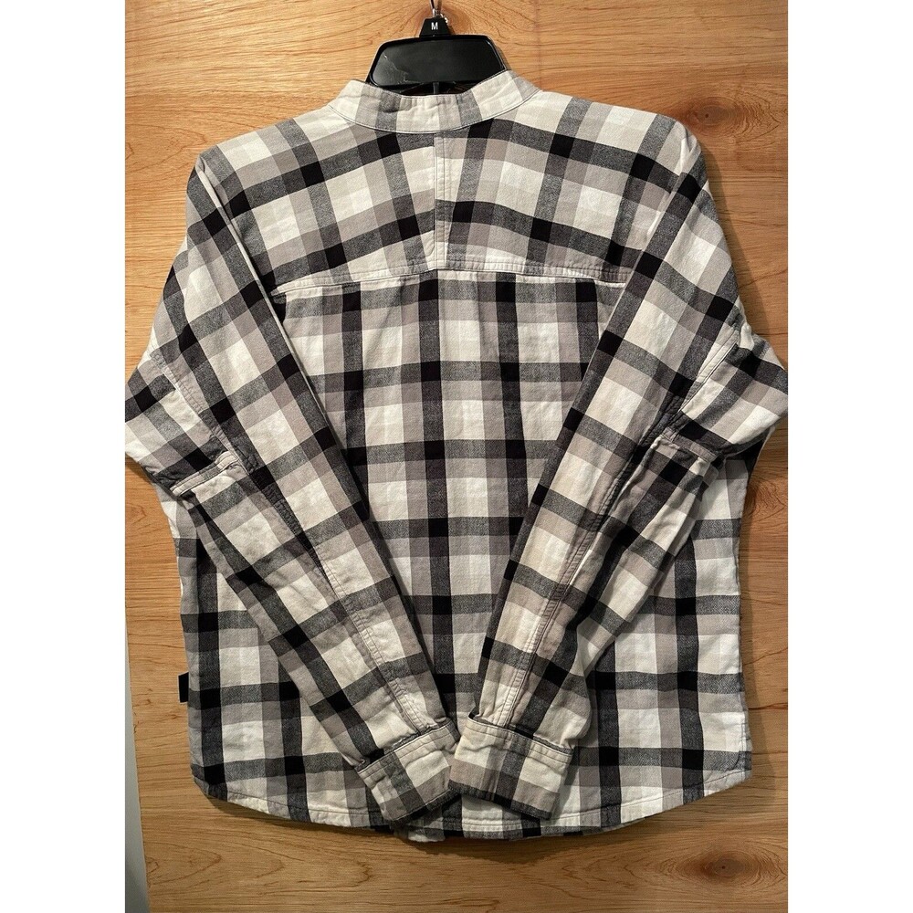 Patagonia Shirt Women’s Size 6 Black And White Checked Lined Organic Cotton L S - Picture 2 of 10